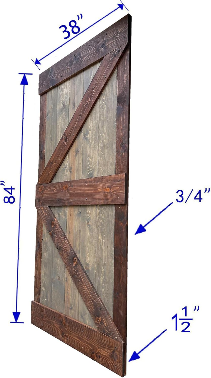 K Series Knotty Pine Wood Interior Sliding Barn Door Slab G213289