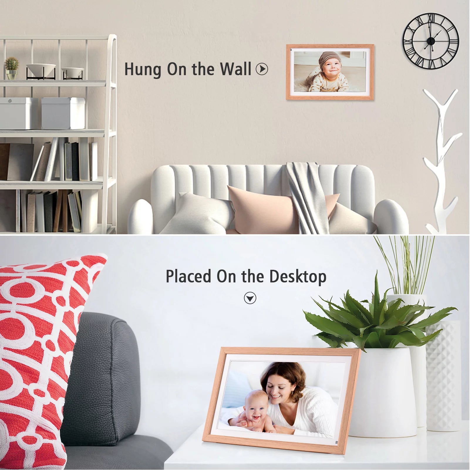 Dcenta 15.6 Inch WiFi Digital Photo Frame with 16GB Storage H75178