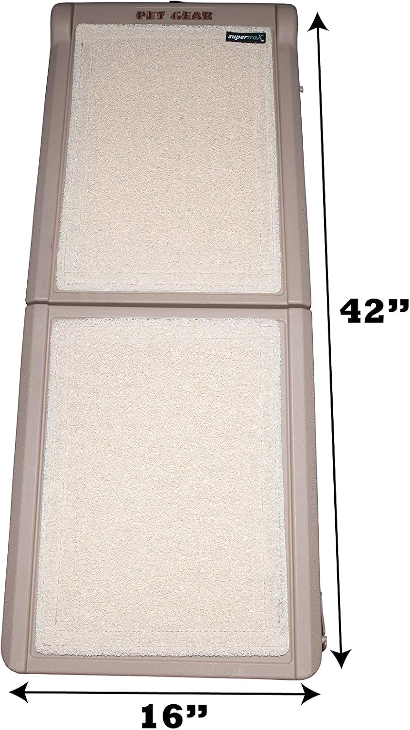 Pet Gear Travel Lite Bi-Fold Ramp for Cats/Dogs, 42" L, Tan M699364