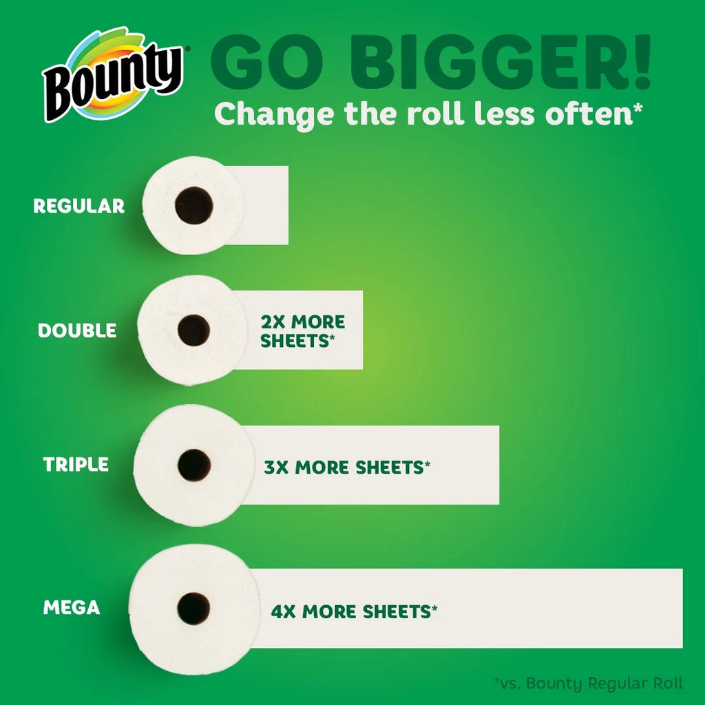 Bounty Full Sheet Paper Towels, 6 Mega Rolls R7769