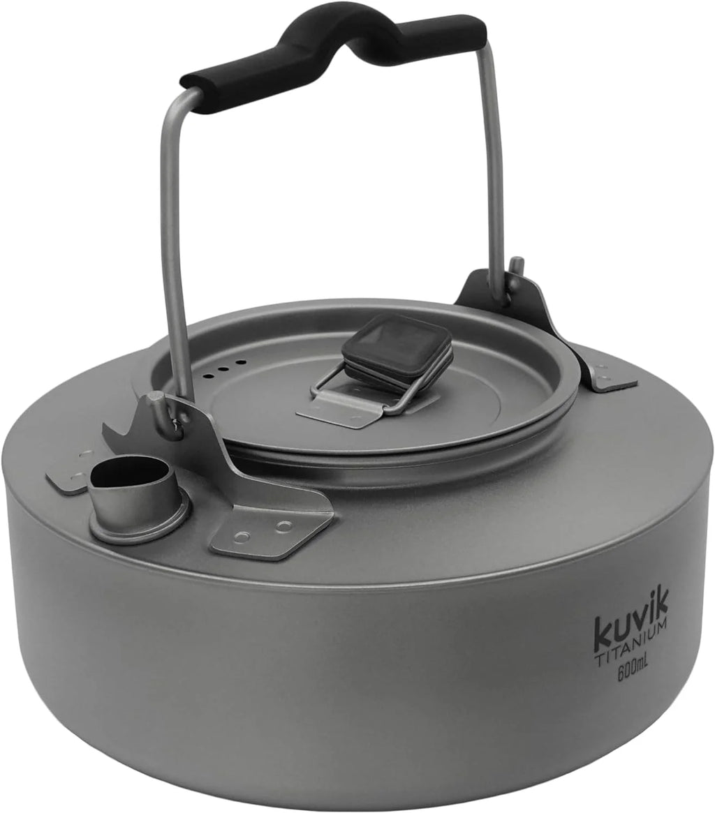 Kuvik 600ml (20.3 oz) Titanium Kettle for Backpacking and Camping D718