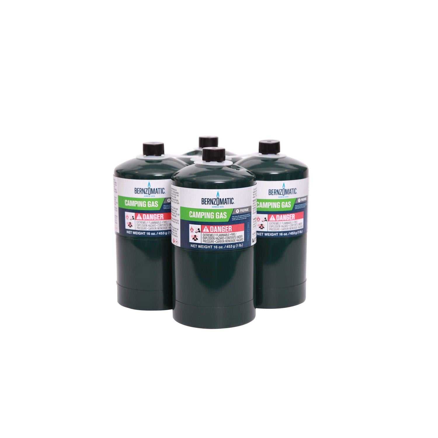 Bernzomatic 16 oz. Propane Gas Cylinders for Camping L48907