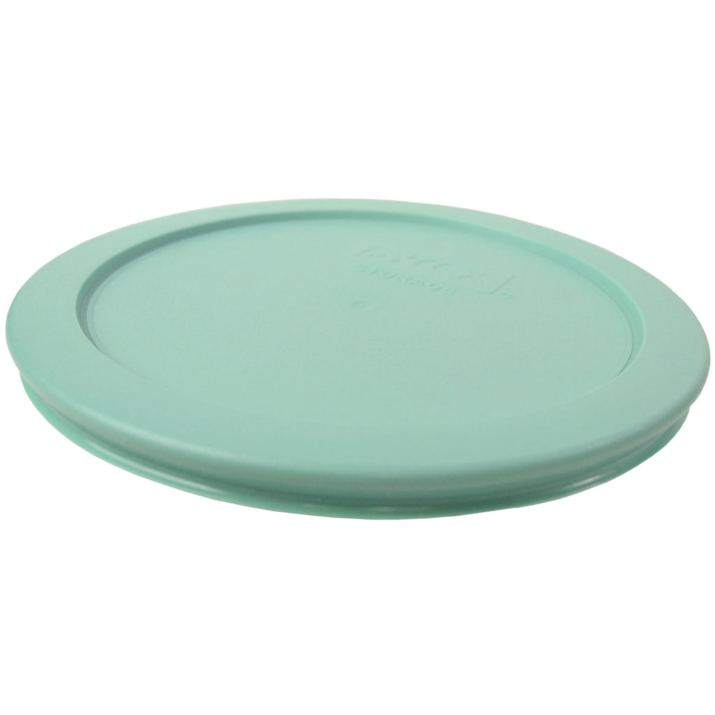 Pyrex 7201 Round Glass 4-Cup Storage Bowl with Green Plastic Lid (2-Pack) G231