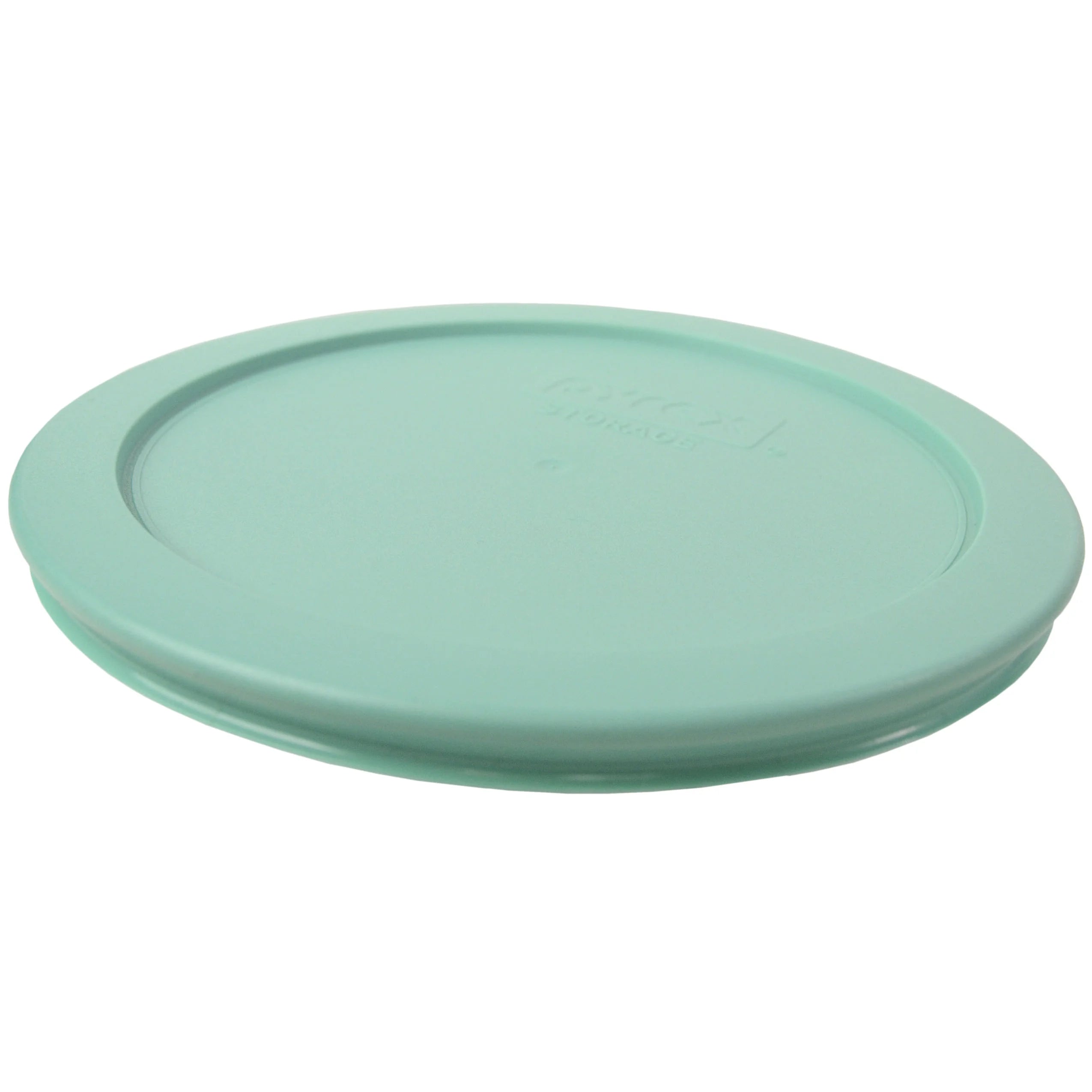 Pyrex 7201 Round Glass 4-Cup Storage Bowl with Green Plastic Lid (2-Pack) G231