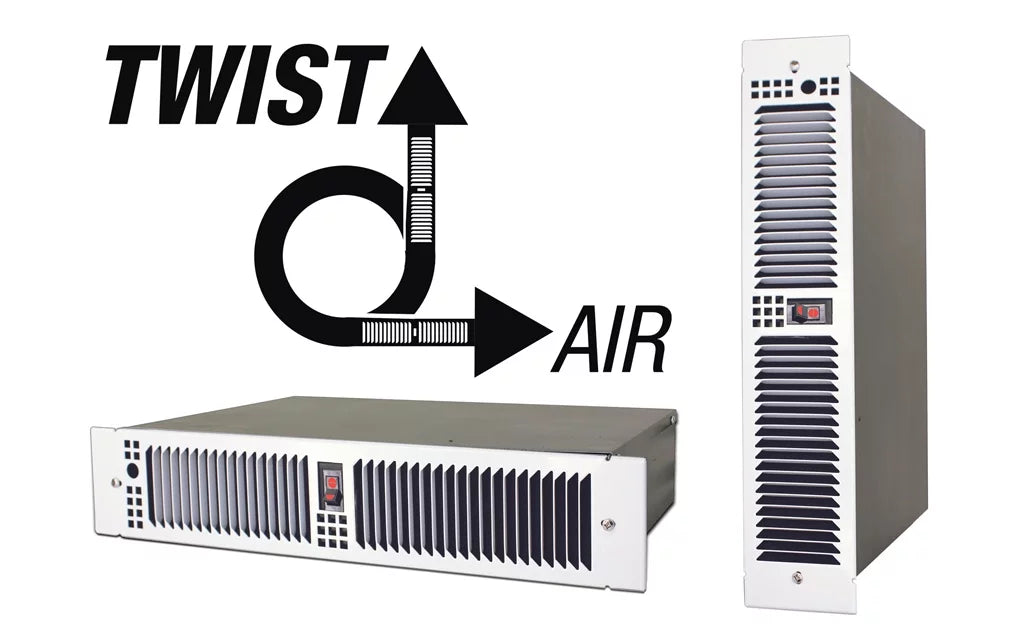 King Electric KTW 1500W / 240V Kickspace Heater, White, KTW2415-HLS-RG-W
