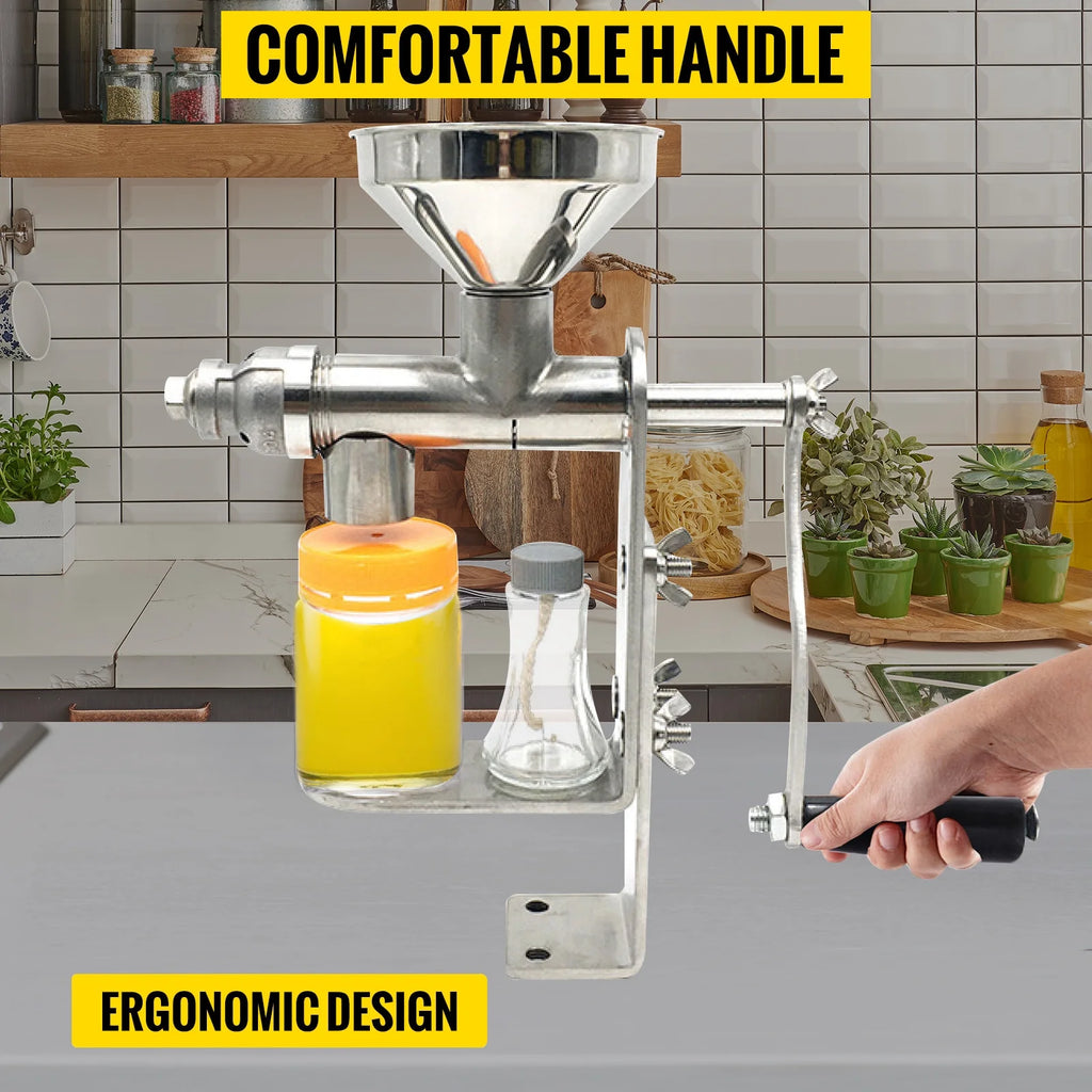 BENTISM HD Manual Oil Press Machine Stainless Steel M665935