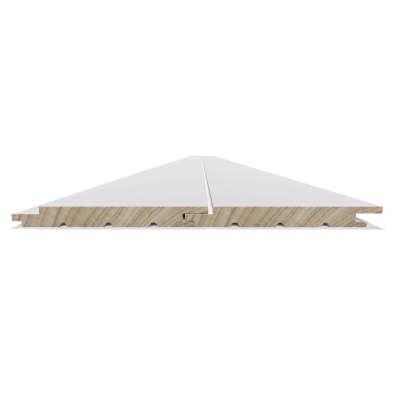UFP-Edge 1 in. x 8 in. x 8 ft. Primed White Pine Nickel Gap Shiplap Board B474