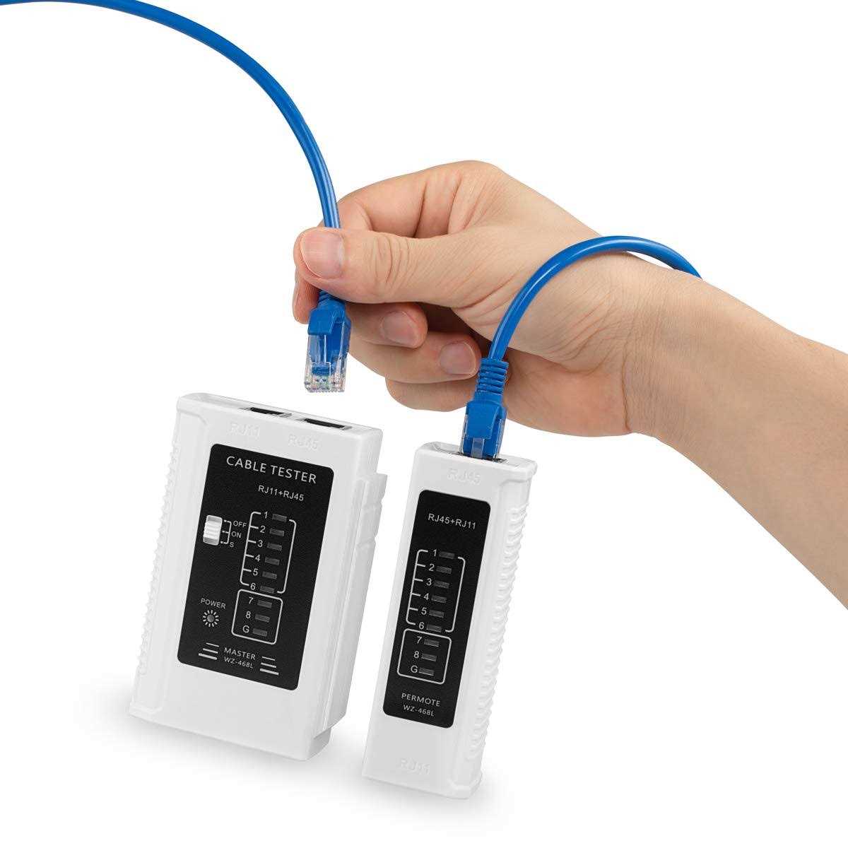 RJ45 Cable Tester for LAN Ethernet Cat5 Cat6 Cat7 UTP Shielded T391