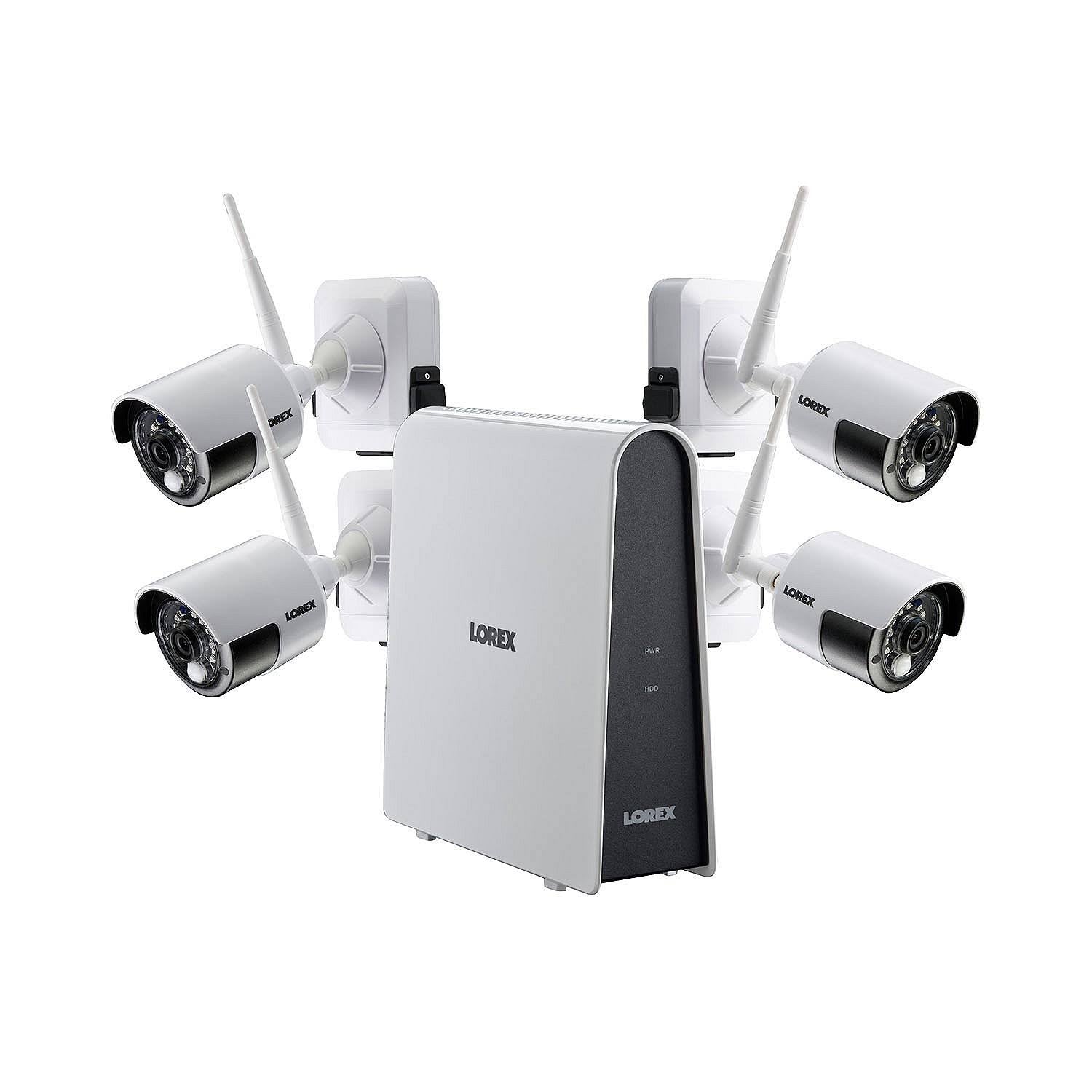 Lorex 4 Camera 1080p Wire-Free Security System, 16GB HDD