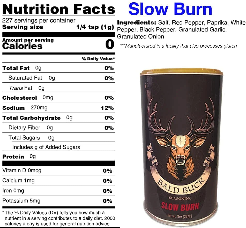 Bald Buck Seasoning Bold Taste & Slow Burn Combo (Pack of 2) L15423