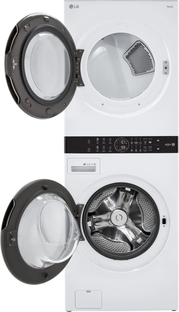 LG WKG101HWA Front Load White Stacked Washer & Dryer F97771