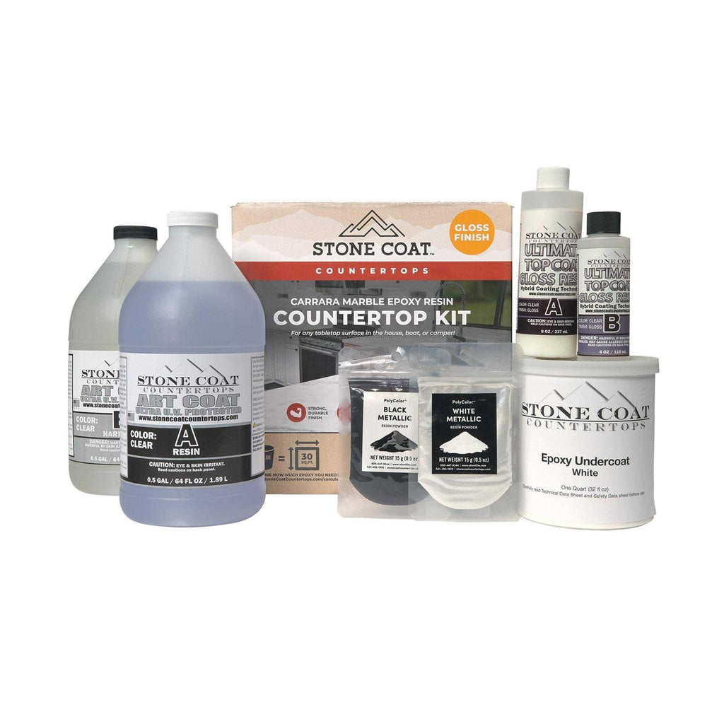 Stone Coat Countertops Carrara Marble Finish Countertop Kit - Shop Hardware Tools Online Store