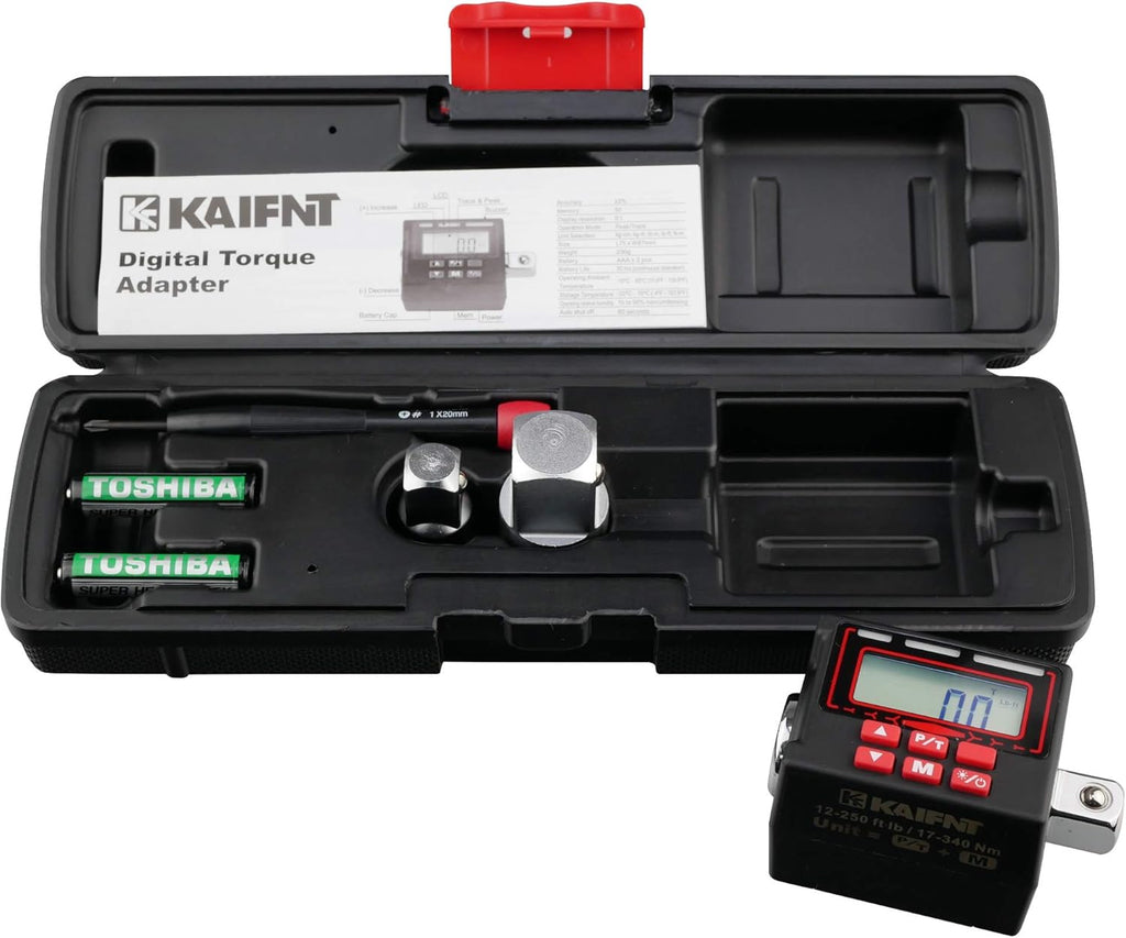 KAIFNT K551 Digital Torque Screwdriver/Wrench Set, 5-85 in·lbs, Dual Direction Q473934
