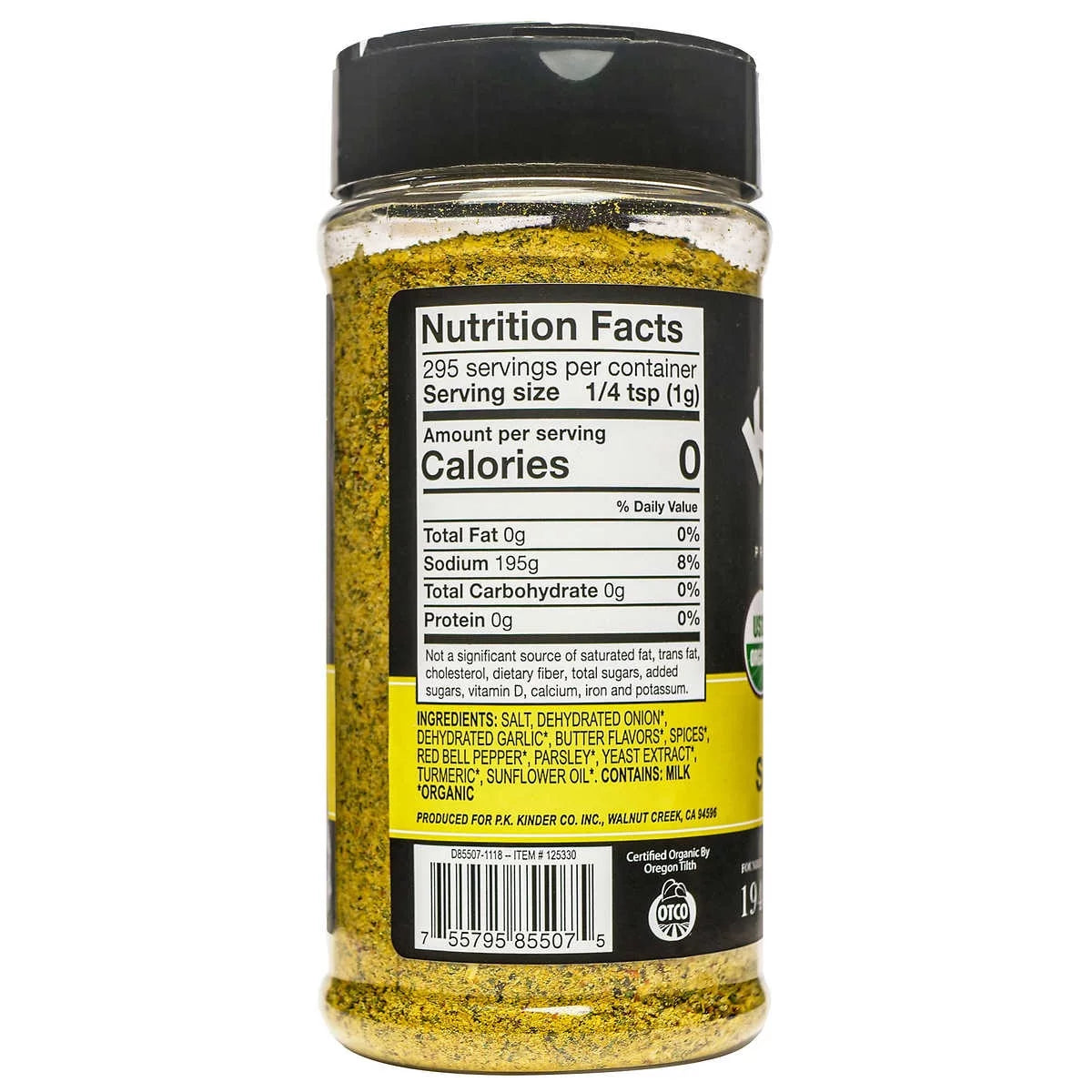 KINDERS Buttery Steakhouse Seasoning 9.5 oz I801945