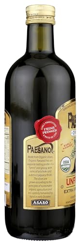 Paesanol Organic Unfiltered Extra Virgin Olive Oil 33.8 Fl Oz B187474