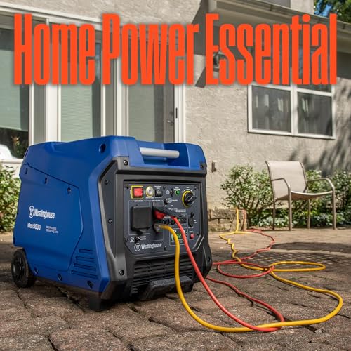 Westinghouse 5000 Peak Watt Dual Fuel Portable Inverter Generator, Remote Electric Start E228