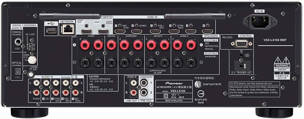 Pioneer Elite VSX-LX104 7.2-ch Network AV Receiver J63888
