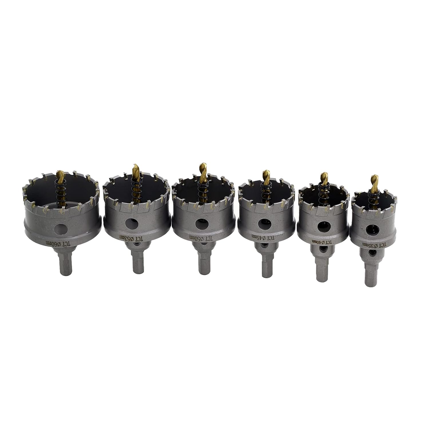 REETAI-FOUR 13Pcs TCT Hole Saw Kit, Tungsten Carbide Tipped, Heavy Duty for Stainless Steel O811088