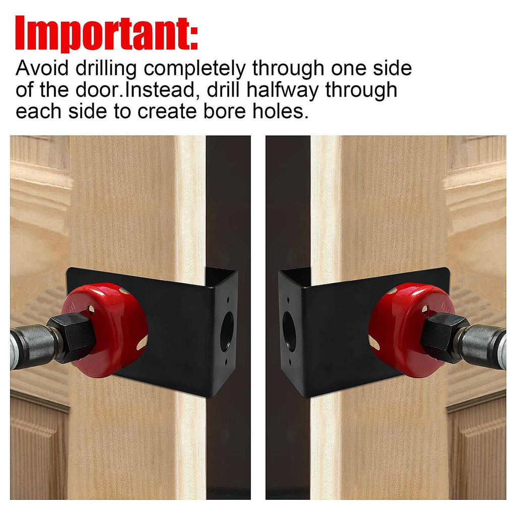 Door Lock Installation Kit with Hole Saw and Guide Template H5121