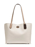 COACH Womens Color-Block Leather Willow Tote Chalk Multi C0691-B4CAH One Size