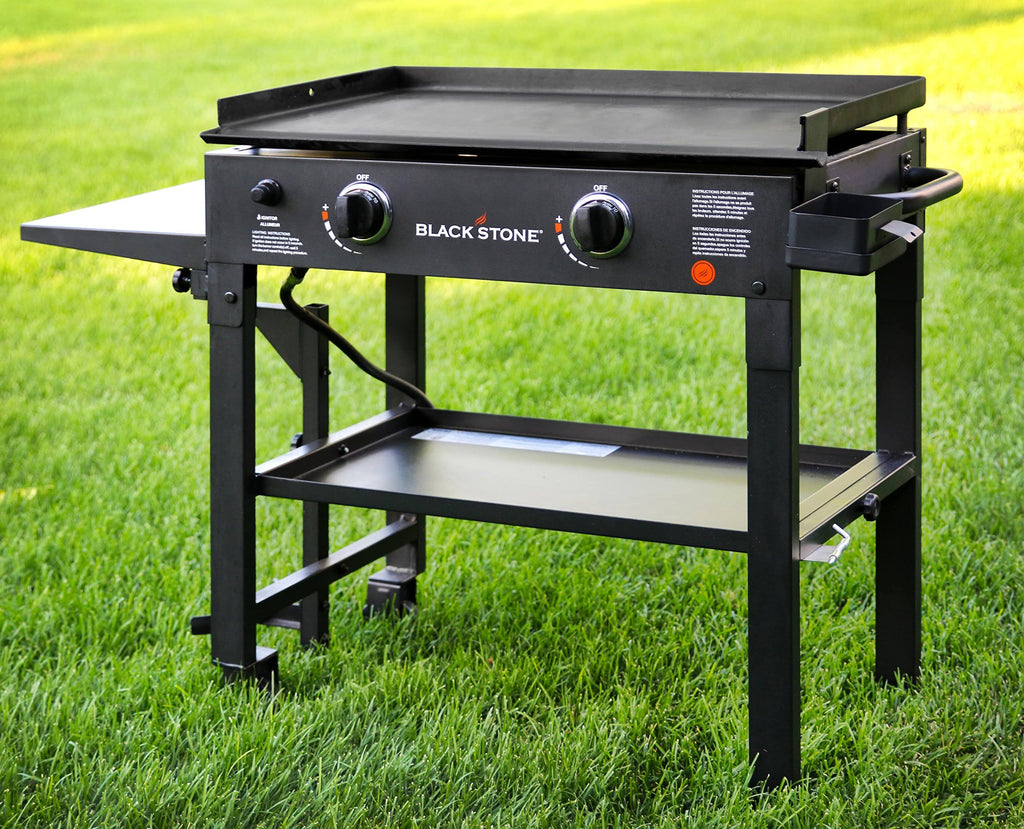 Blackstone 28 in 2-Burner Propane Gas Grill with Griddle Top N334