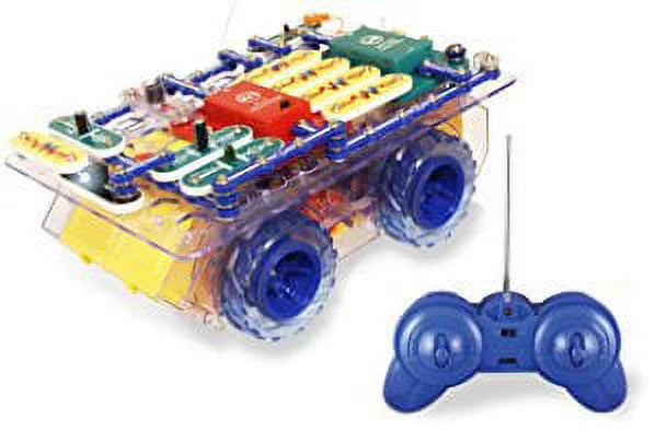 Snap Circuits R/C Snap Rover Electronics Exploration Kit, 23 STEM Projects, Black W54922