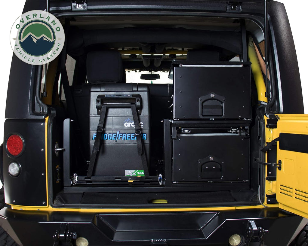 Overland Vehicle Systems Cargo Box with Slide Out Drawer, Black C63567
