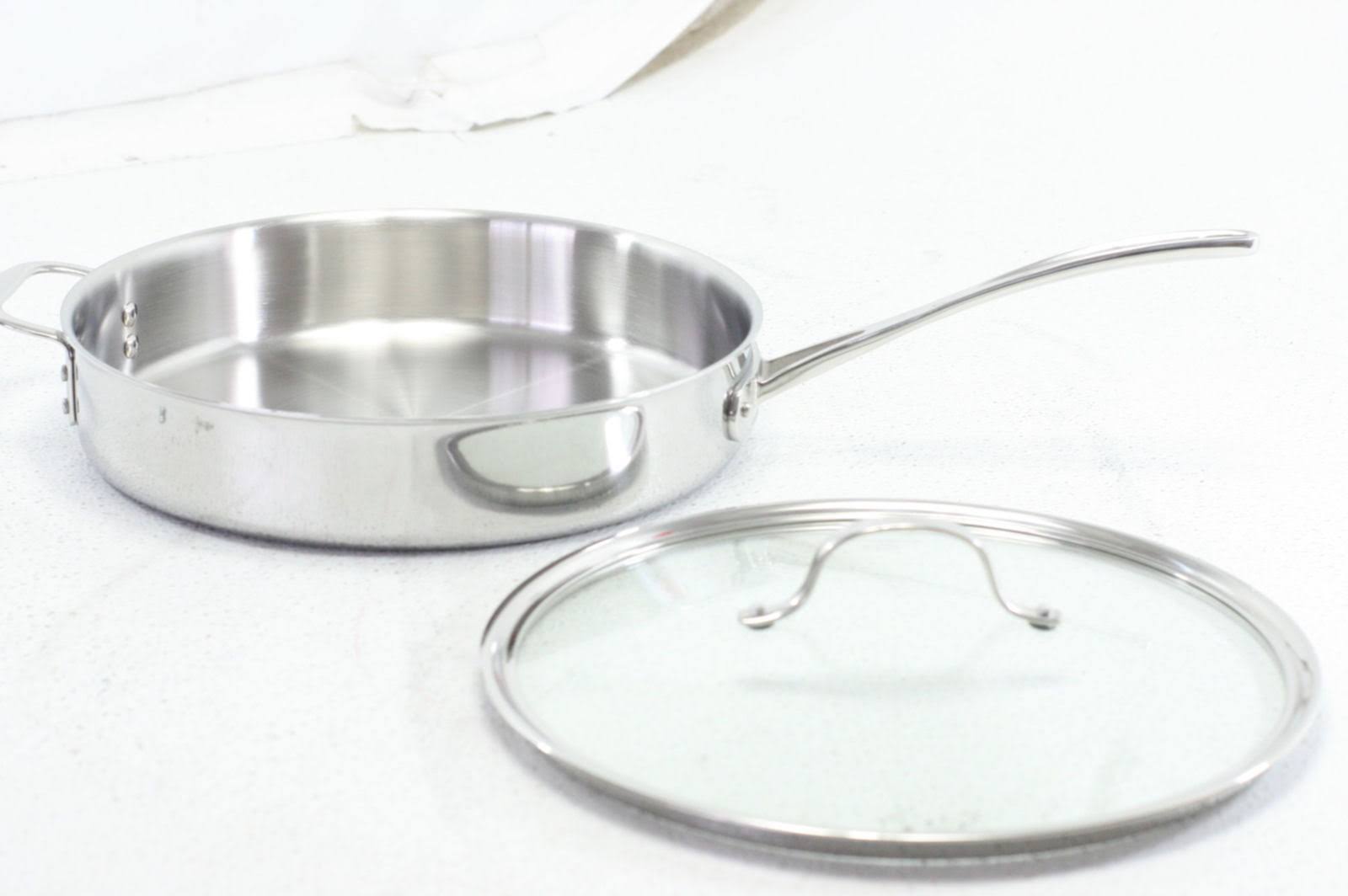 Calphalon Tri-Ply Stainless Steel 5-Quart Saute Pan with Cover A62845