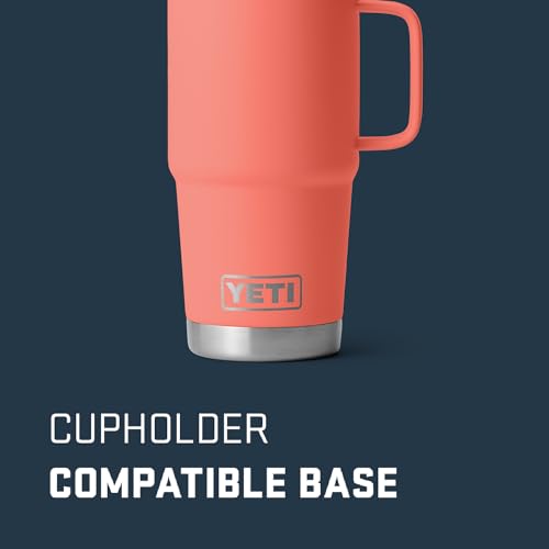 YETI Rambler 20 oz Stainless Steel Travel Mug with Stronghold Lid L9345