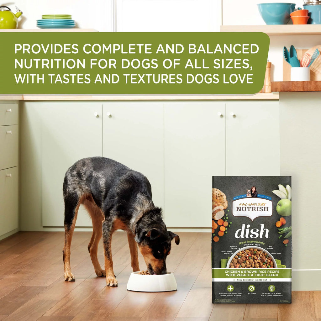 Rachael Ray Nutrish Dish Natural Dry Dog Food, Chicken & Brown Rice, 11.5 Lbs O162531