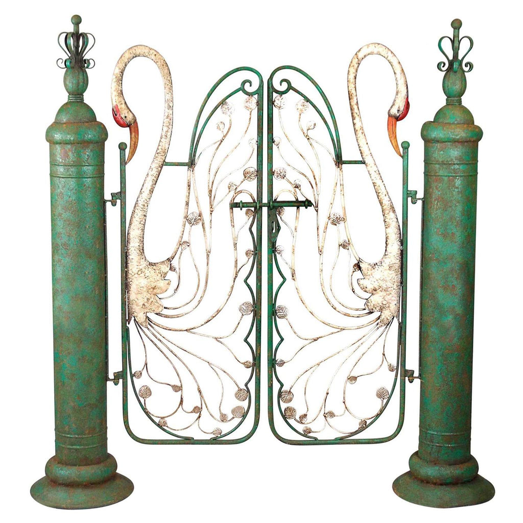 Design Toscano Swan Serenade Entryway Metal Garden Gate - Shop Hardware Tools Online Store