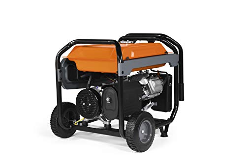 Generac 8000-Watt Gas-Powered Portable Generator with Electric Start, Orange/Black H399