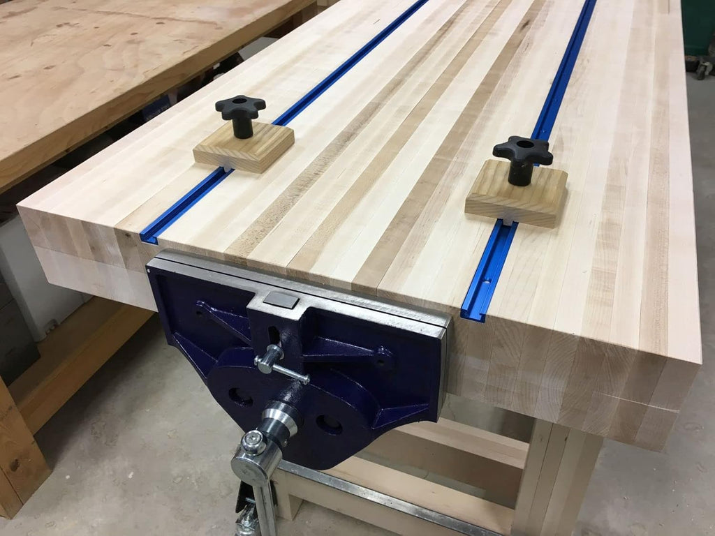 Rockler Universal Aluminum T Track Kit 17-Piece, 4' Length Woodworking Kit H7595