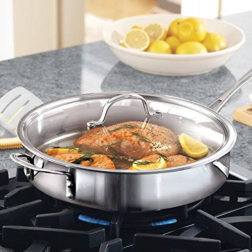 Calphalon Tri-Ply Stainless Steel 5-Quart Saute Pan with Cover A62845