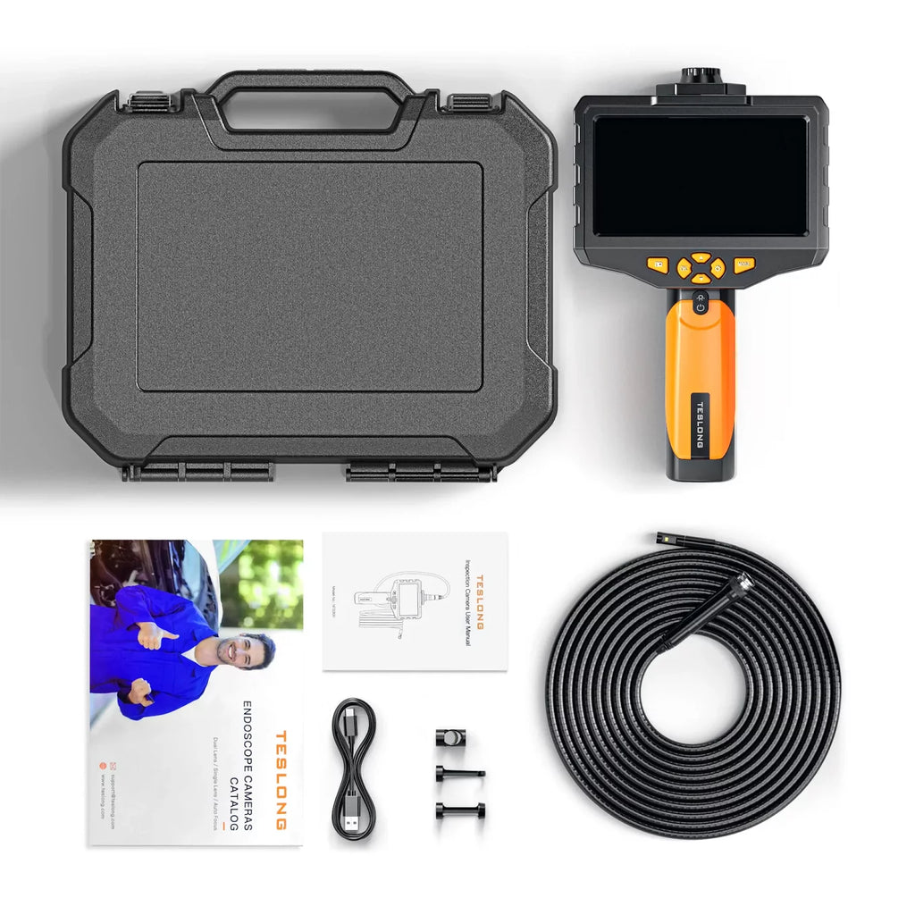 Teslong Industrial Endoscope 8mm 1080P HD Inspection Camera with 5 Inch LCD Screen M5311