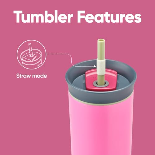 Owala Stainless Steel Insulated Travel Tumbler 40 oz Dusty Pink X1735