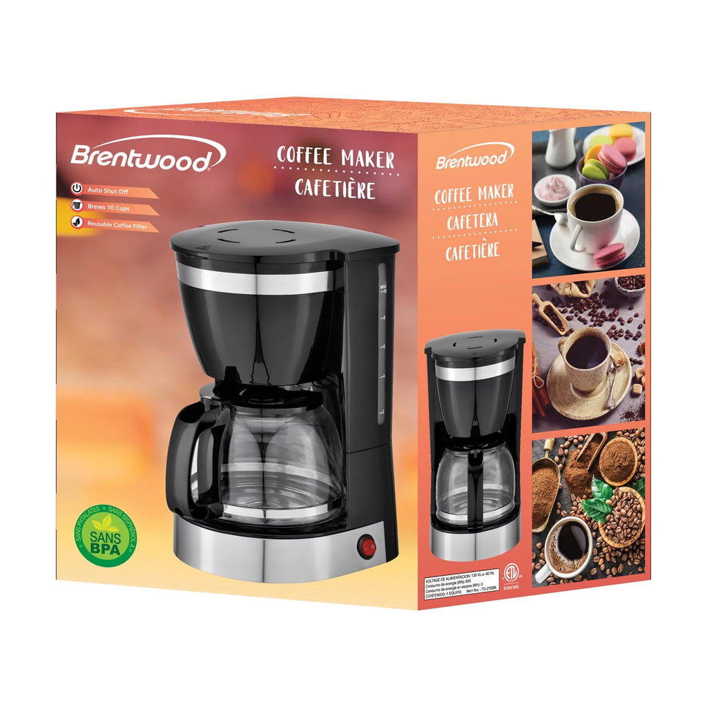 Brentwood Appliances Ts-215bk 12-Cup Coffee Maker Black F868778
