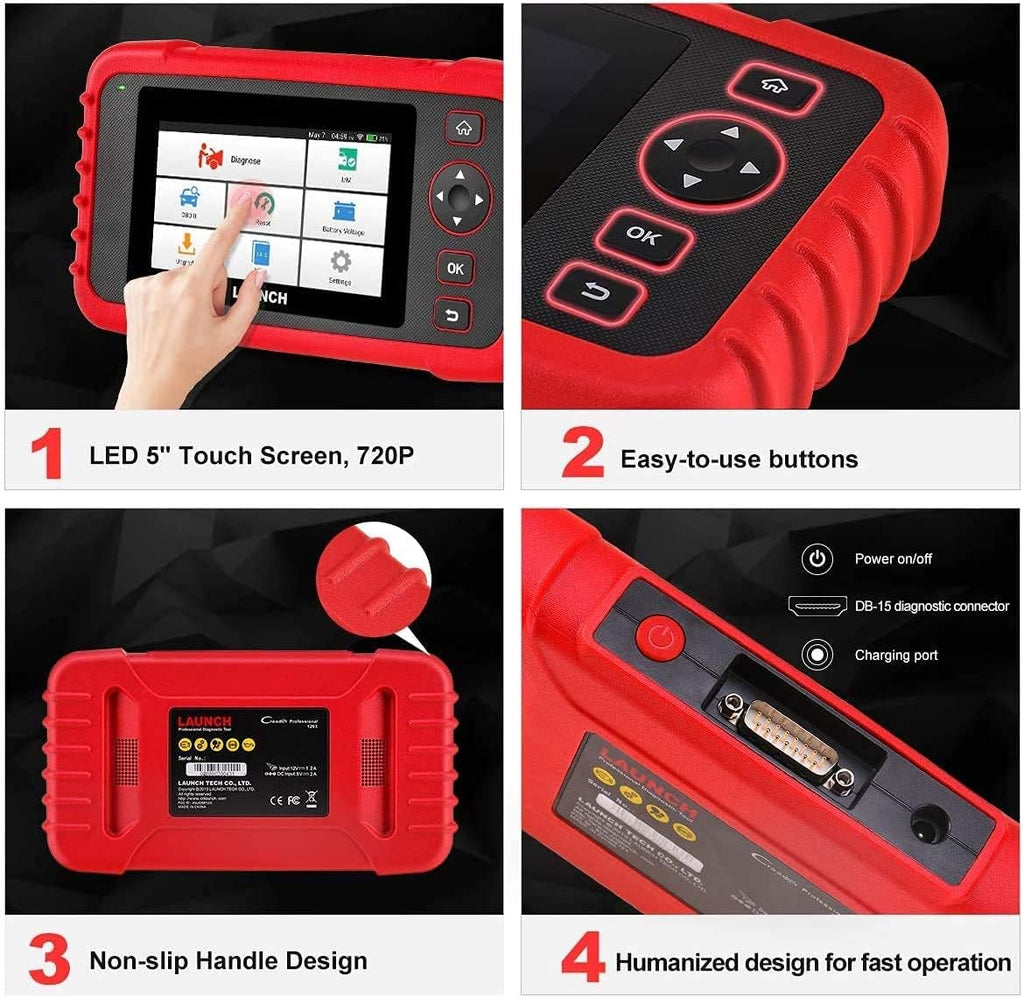 LAUNCH CRP129X OBD2 Scanner, Car Diagnostic Tool with ABS SRS and Reset Functions F22247