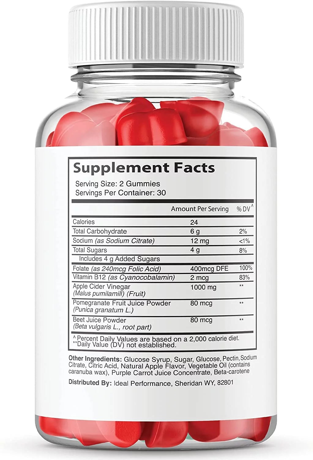 ACV with The Mother Diet Gummies for Digestion, 120 Count K4605