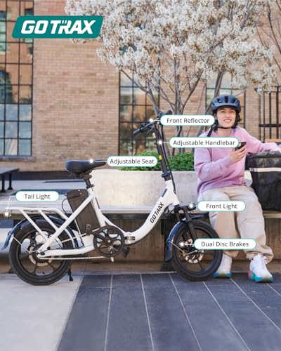 Gotrax 16" Folding Electric Bike, 28-Mile Range, 500W Peak, Removable Battery Y5716