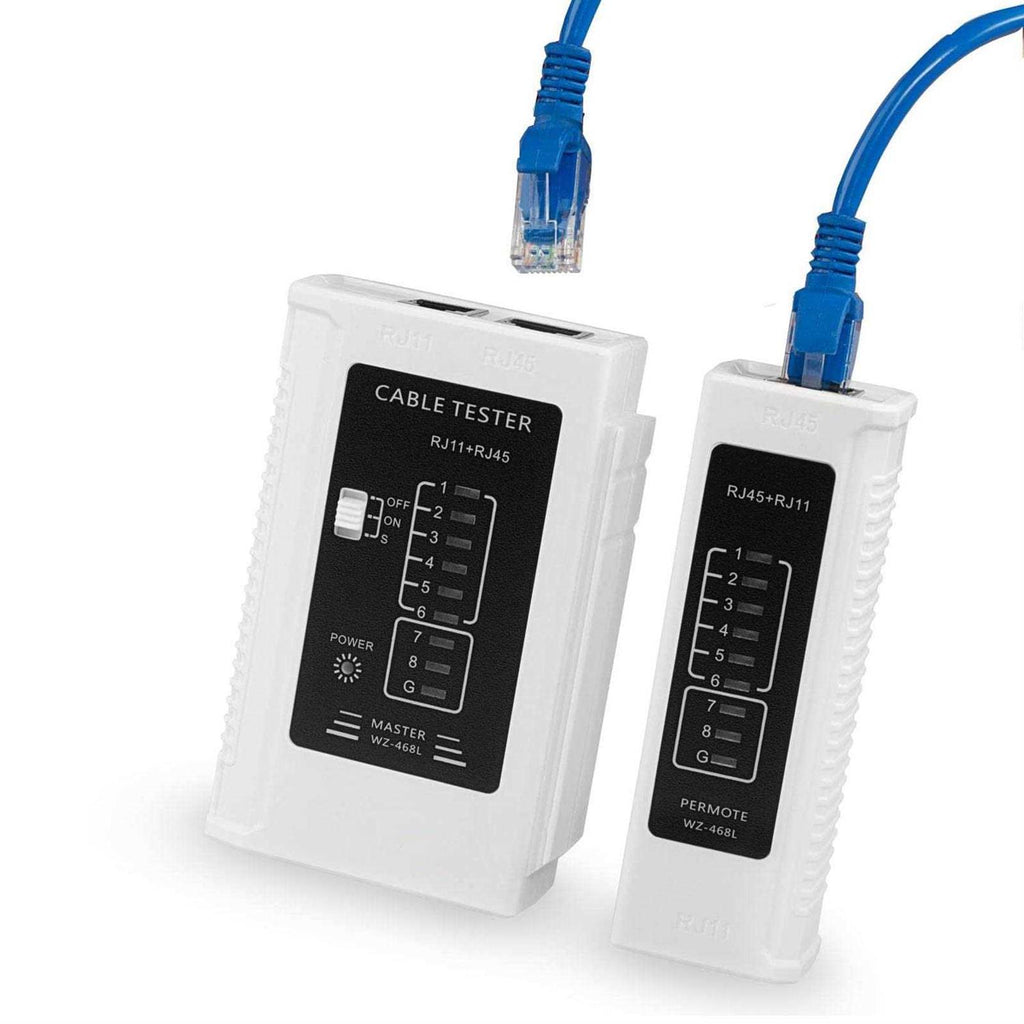 RJ45 Cable Tester Network Cable Tester Ethernet Wire Test Tool for LAN Phone RJ45 RJ11 RJ12 Cat5 Cat5e Cat6 Cat6a Cat7 UTP/Shield Cable - Shop Hardware Tools Online Store