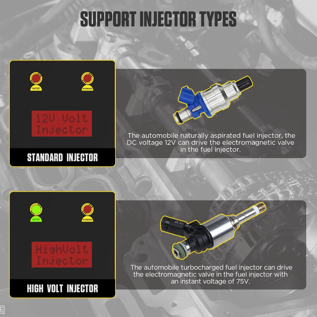 AUTOOL Fuel Injector Signal Generator Tester 12V, 2 Pack N11932