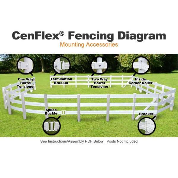 CenFlex Flexible Horse Fence Rail 660 ft. Brown H3948