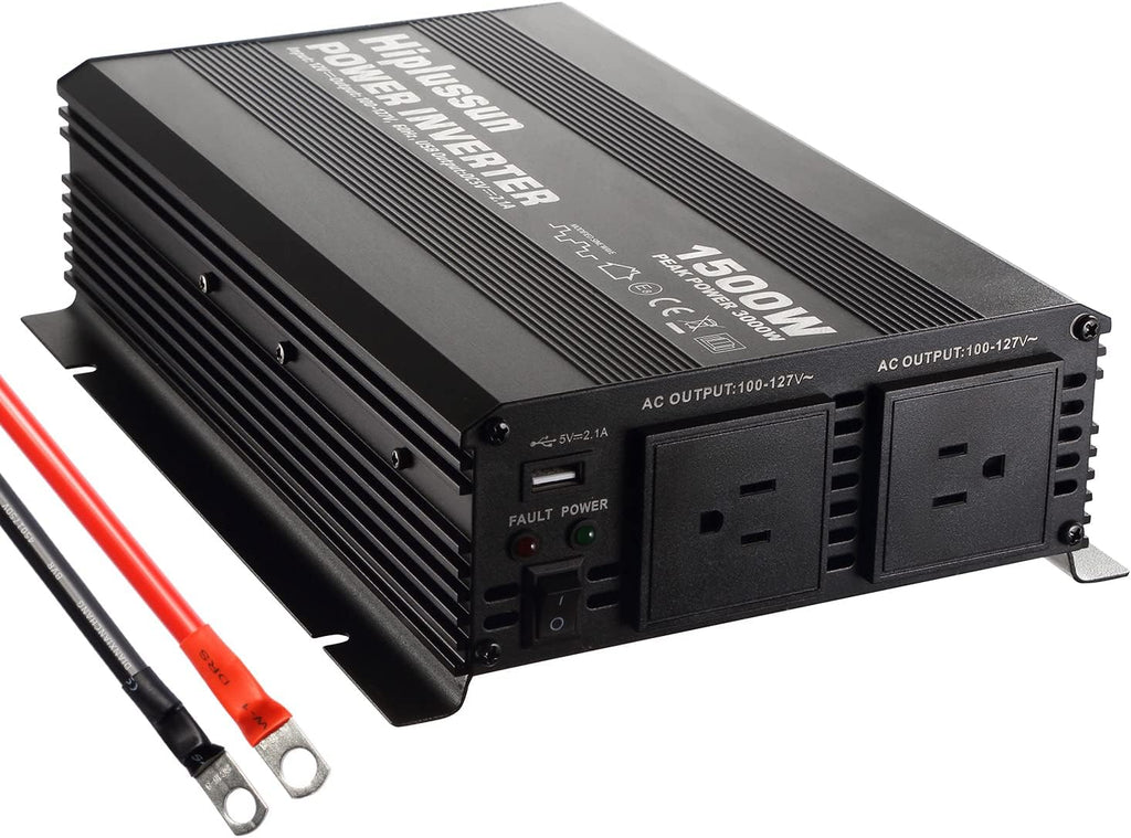 1000W Pure Sine Wave Power Inverter 12V to 110V with Remote M606