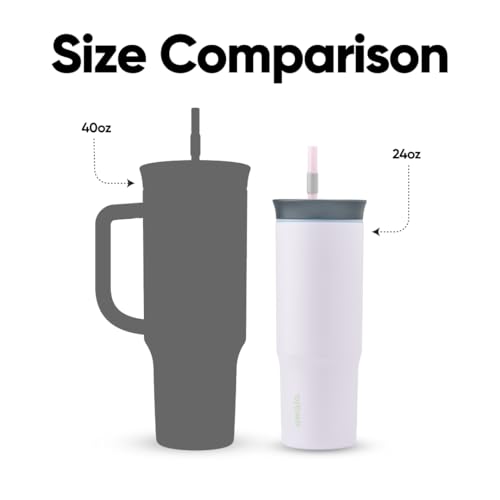 Owala Stainless Steel Insulated Travel Tumbler 40 oz Dusty Pink X1735