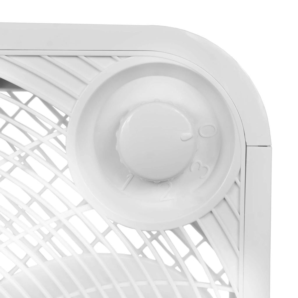 Westpointe Electric Square Box Fan, White, 20" Q9684