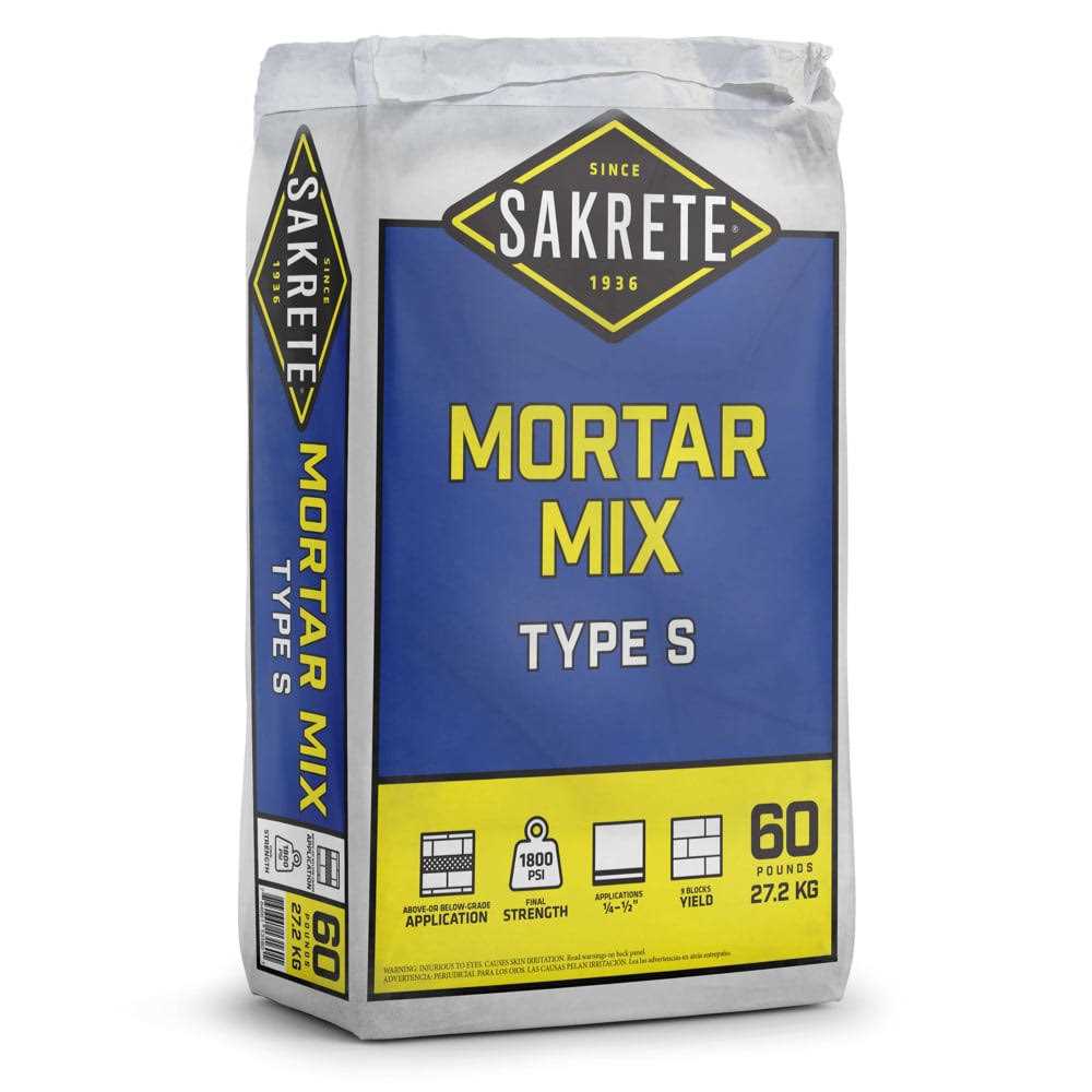 Sakrete 60 lb. Type S Mortar Mix Y39444