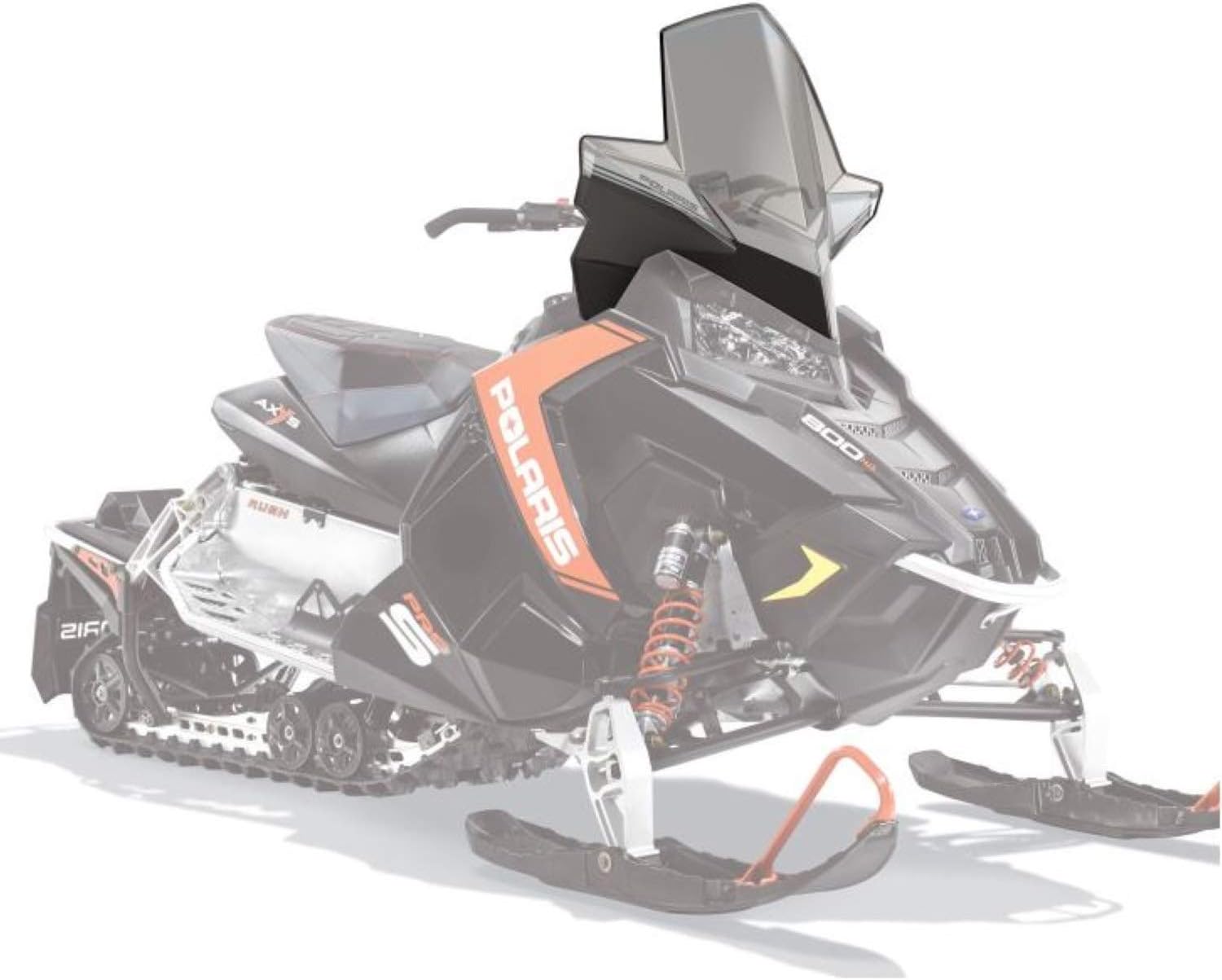 Polaris Snowmobile Extra Tall Windshield - Smoke T40282
