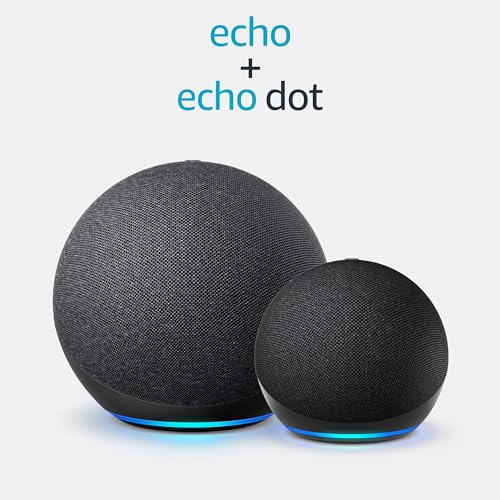Amazon Echo Alexa speaker with premium sound, Charcoal M86777