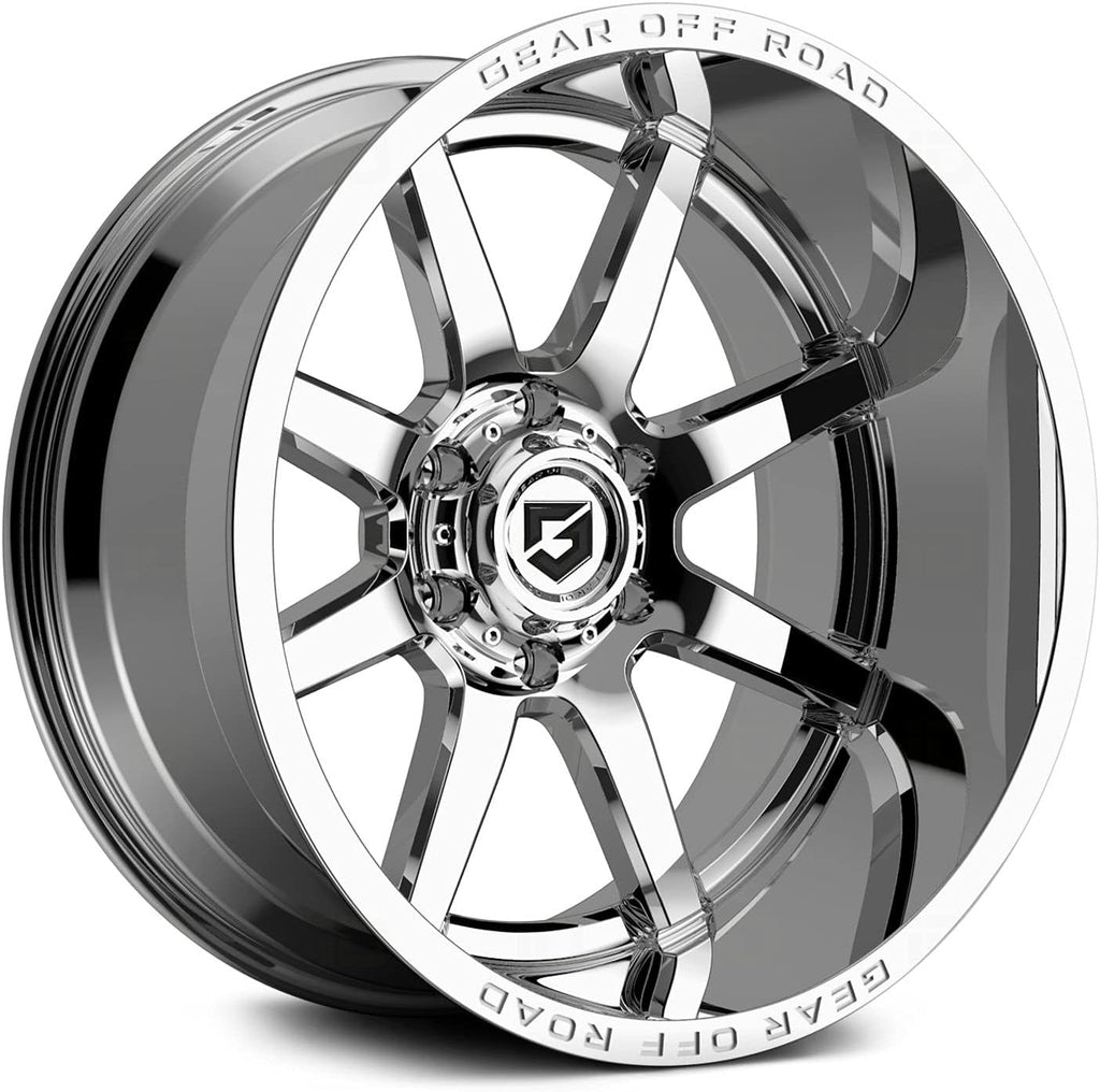 Gear Off Road 762C Pivot 18x9 5x5.5" +18mm Chrome Wheel Rim 18" Inch